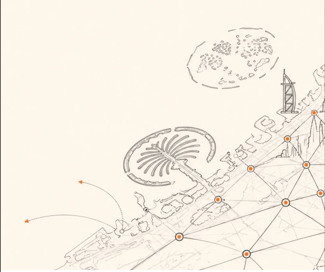 Dubai Network Map Tablet
