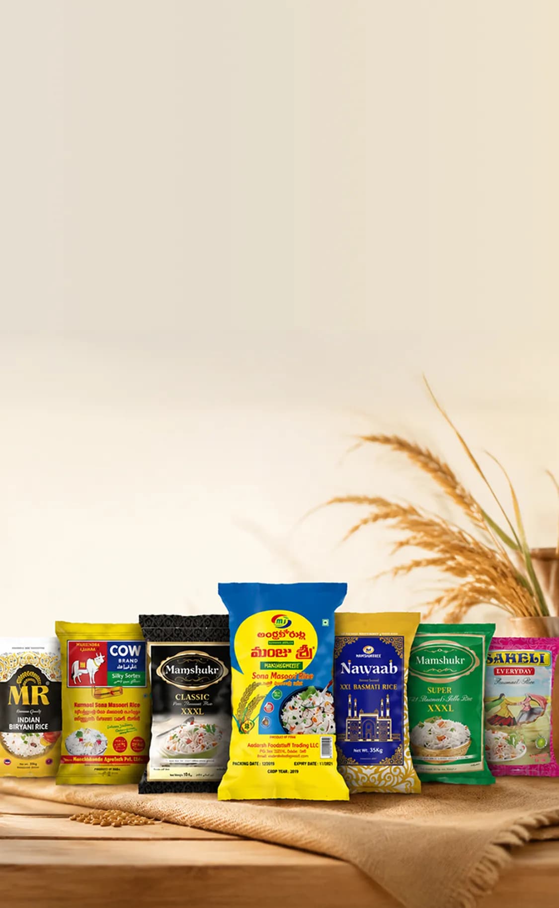 Aadarsh premium food products — rice, sugar and edible oils