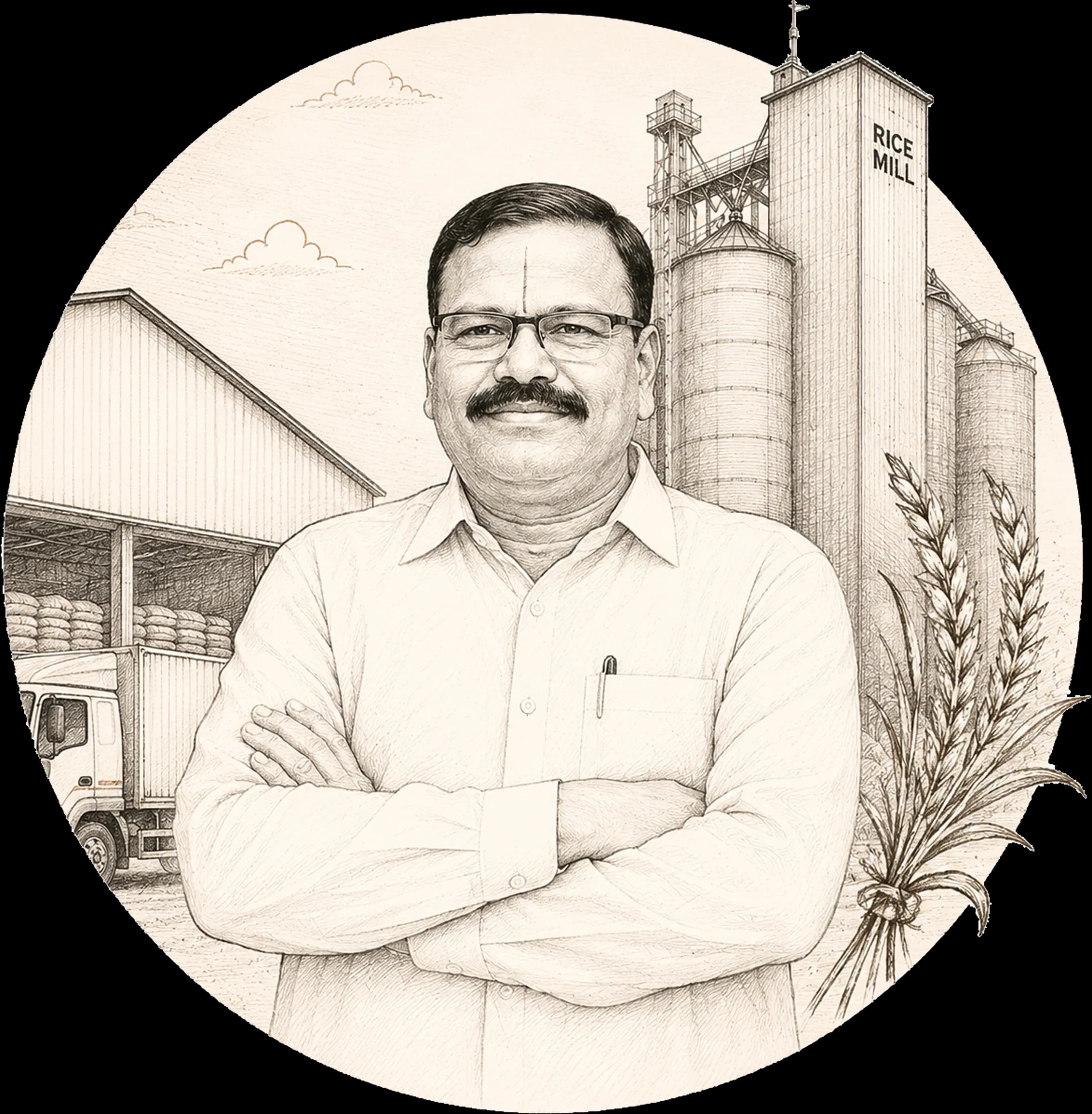 Mr Manchukonda Narasimha, founder of Aadarsh