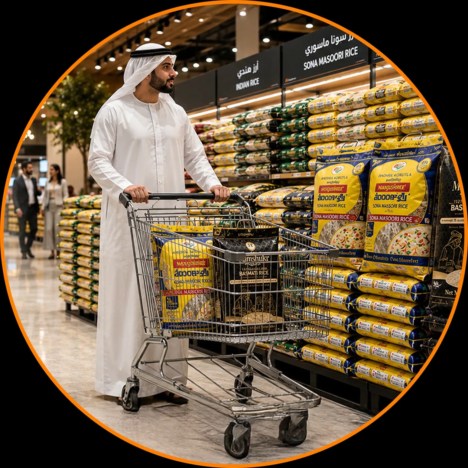 Customer shopping Aadarsh products in a UAE store